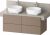 Dulap baza Duravit Balcoon 120x57cm pentru consola Mineral, patru sertare cu inchidere lenta, umbra mat