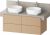 Dulap baza Duravit Balcoon 120x57cm pentru consola Mineral, patru sertare cu inchidere lenta, terraccino mat