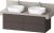 Dulap baza Duravit Balcoon 140x57cm pentru consola Mineral, patru sertare cu inchidere lenta, maro mat