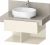 Dulap baza Duravit Balcoon 80x57cm pentru consola Mineral, un sertar cu inchidere lenta, ivory mat
