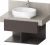 Dulap baza Duravit Balcoon 80x57cm pentru consola Mineral, un sertar cu inchidere lenta, maro mat