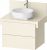 Dulap baza Duravit Balcoon 70x57cm, doua sertare cu inchidere lenta, ivory mat