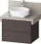 Dulap baza Duravit Balcoon 70x57cm pentru consola Mineral, doua sertare cu inchidere lenta, maro mat