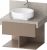 Dulap baza Duravit Balcoon 70x57cm pentru consola Mineral, un sertar cu inchidere lenta, umbra mat