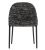 Scaun Kartell Eleganza Ela design Philippe Starck, cadru negru, tapiterie Melange Black