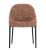 Scaun Kartell Eleganza Ela design Philippe Starck, cadru negru, tapiterie Melange Rust