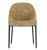 Scaun Kartell Eleganza Ela design Philippe Starck, cadru negru, tapiterie Melange Mustard