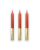 Lumanare My Jolie Candle Les Color Block Droite 22x200mm, Gold - Terracotta