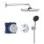 Sistem de dus incastrat Grohe Precision Vitalio Start 250 cu 2 consumatori, crom