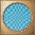 Decor faianta Iris Citta di Faenza 15x15cm, 10mm, Azzurro Decoro Oro Glossy