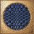Decor faianta Iris Citta di Faenza 15x15cm, 10mm, Blu Decoro Oro Glossy