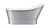 Cada freestanding Besco Gloria Glam 160x68cm, Silver