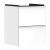 Dulap baza suspendat Hansgrohe Xelu Q cu 2 sertare, 48cm, alb lucios, manere crom