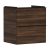 Dulap baza suspendat Hansgrohe Xelu Q cu 2 sertare, 58cm, nuc inchis, manere negru mat