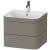 Set mobilier Duravit Happy D.2 Plus 60cm cu lavoar si dulap baza cu doua sertare, gri piatra satinat mat lacuit
