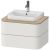 Dulap baza suspendat Duravit Happy D.2 Plus 65cm, cu 2 sertare, alb nordic mat satinat