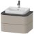 Dulap baza suspendat Duravit Happy D.2 Plus 65cm, cu 2 sertare, taupe mat satinat