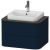 Dulap baza suspendat Duravit Happy D.2 Plus 65cm, cu 2 sertare, albastru inchis satinat mat