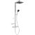 Coloana de dus Ideal Standard Ceratherm Alu+ SQR cu baterie termostatata, argintiu