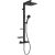 Coloana de dus Ideal Standard Ceratherm Alu+ SQR cu baterie termostatata, negru mat
