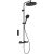 Coloana de dus Ideal Standard Ceratherm T125+ cu baterie termostatata, palarie cu 3 functii, telecomanda, negru mat