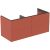 Dulap baza Ideal Standard Conca 120x50x55cm, cu 4 sertare, rosu mat