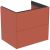 Dulap baza Ideal Standard Conca 60x44x55cm, cu 2 sertare, rosu mat