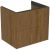 Dulap baza Ideal Standard Conca 60x44x55cm, cu 2 sertare, nuc inchis