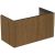 Dulap baza Ideal Standard Conca 100x50x55cm, cu 2 sertare, orientare stanga, nuc inchis