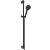 Set de dus Ideal Standard Idealrain cu para de dus Alu+ cu 2 jeturi, furtun si bara 90cm, negru mat