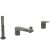 Baterie cada Ideal Standard La Dolce Vita din 4 elemente, gri magnetic