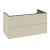 Dulap baza suspendat Villeroy & Boch Antao cu 2 sertare, 98.8x50.4cm, front texturat Silk Grey Matt