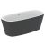Cada freestanding Ideal Standard Dea 170x75cm, cu sifon tip push-open inclus, alb lucios/negru