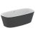Cada freestanding Ideal Standard Dea 190x90cm, cu sifon tip push-open inclus, alb lucios/negru