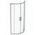 Cabina de dus semirotunda Ideal Standard Connect 2  80x80cm, usi culisante, sticla 6mm tratata IdealClean