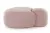 Pouf Kartell Aaland, design Patricia Urquiola, tapiterie boucle strech, roz
