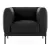 Fotoliu Kartell Asia Leather, design Piero Lissoni, negru