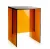 Taburet Kartell Max-Beam, design Ludovica & Roberto Palomba, 27x33cm, h 47cm, ambra transparent