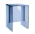 Taburet Kartell Max-Beam, design Ludovica & Roberto Palomba, 27x33cm, h 47cm, sunset blue transparent
