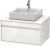 Dulap baza suspendat Duravit Ketho cu 1 sertar, 80x55cm, pentru lavoar pe blat, alb lucios