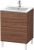 Dulap baza pe pardoseala Duravit L-Cube cu doua sertare, 62cm, nuc inchis décor