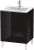 Dulap baza pe pardoseala Duravit L-Cube cu doua sertare, 62cm, negru lucios