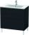 Dulap baza pe pardoseala Duravit L-Cube cu doua sertare, 82cm, stejar negru