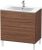 Dulap baza pe pardoseala Duravit L-Cube cu doua sertare, 82cm, nuc inchis décor