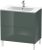 Dulap baza pe pardoseala Duravit L-Cube cu doua sertare, 82cm, gri Dolomiti lucios