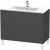 Dulap baza pe pardoseala Duravit L-Cube cu doua sertare, 102cm, grafit décor mat