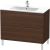 Dulap baza pe pardoseala Duravit L-Cube cu doua sertare, 102cm, furnir nuc periat