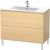 Dulap baza pe pardoseala Duravit L-Cube cu doua sertare, 102cm, furnir stejar mediteraneean