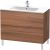 Dulap baza pe pardoseala Duravit L-Cube cu doua sertare, 102cm, nuc natur decor