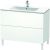 Dulap baza pe pardoseala Duravit L-Cube cu doua sertare, 102cm, alb super mat